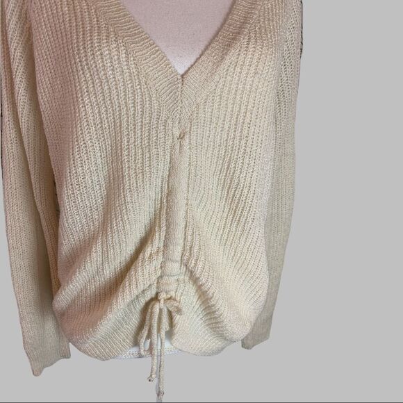 Listicle NWOT Slouchy Sweater with Front Cinch Medium - Picture 2 of 5